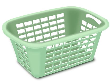 Clipart - Plastic Laundry Basket gambar png