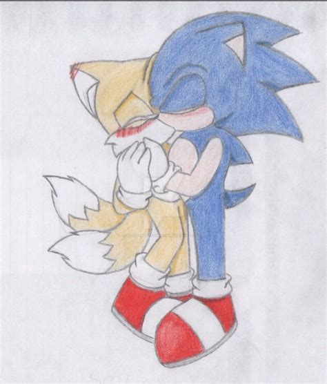 Tails And Amy Kiss Drawing Vision