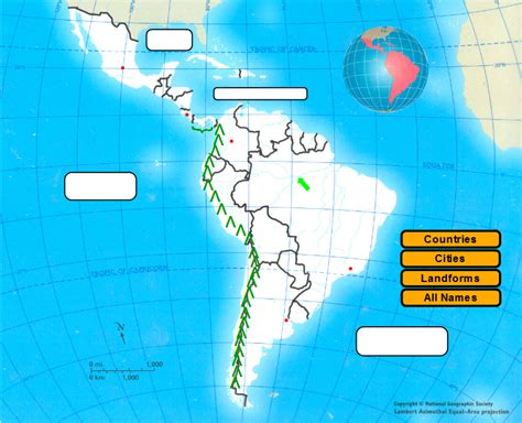Latin America Map Cities Diagram Quizlet