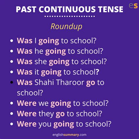 While Forming Questions In Past Continuous Tense We Bring Was And Were