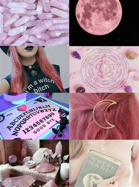 Witch Aesthetics Pink Witch Blue Gray Purple White Red