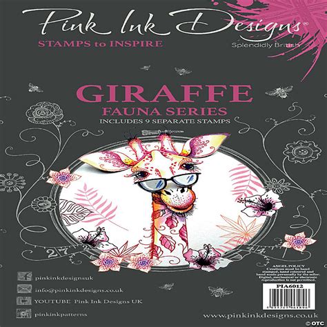 Pink Ink Designs Giraffe A6 Clear Stamp Set