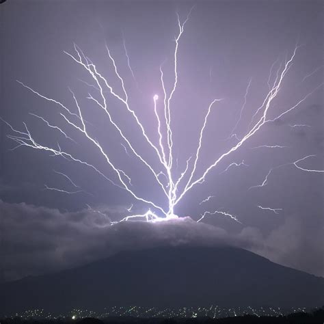 Upward Lightning On Guatemala Mountain Captured In Striking Video