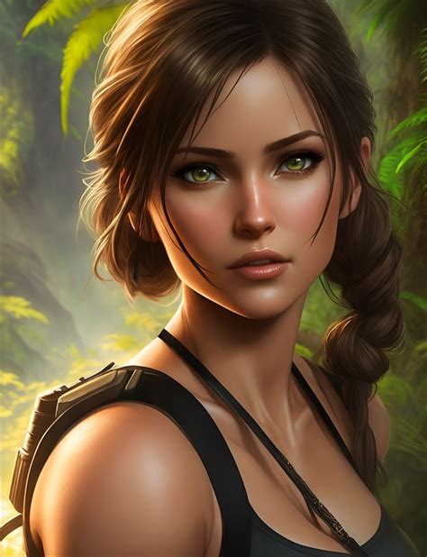 Download Ai Generated Woman Lara Croft Royalty Free Stock Illustration