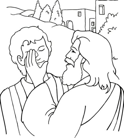 Jesus Heals The Blind Man Clipart 51px Image 3