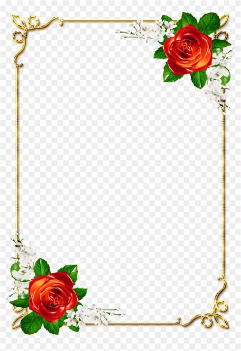 Easy Flower Border Design For A4 Size Paper Canvas Link