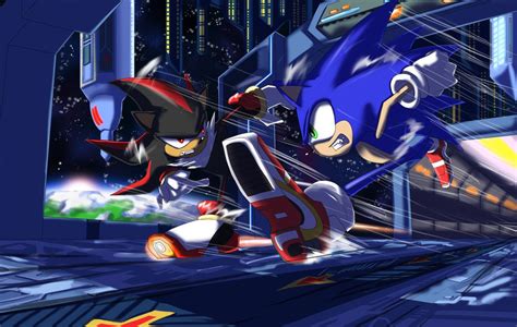 Sonic Vs Shadow By Gpwlghr123 On Deviantart Sonic Sonic Art Sonic