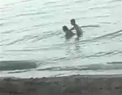 Shameless Western Couple Caught Having Sex In The Sea At