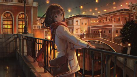 Anime Girl City Night Wallpapers Top Free Anime Girl City Night