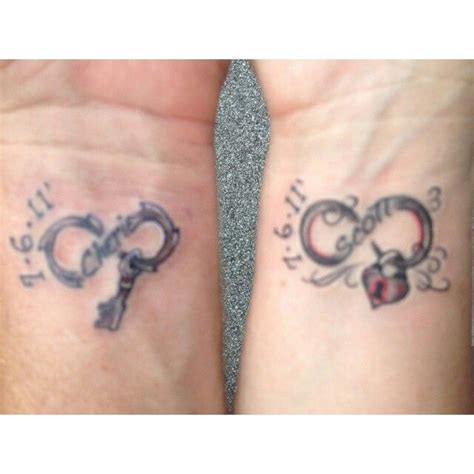 Couple Lock And Key Best Couple Tattoos Matching Tattoos Wedding Date