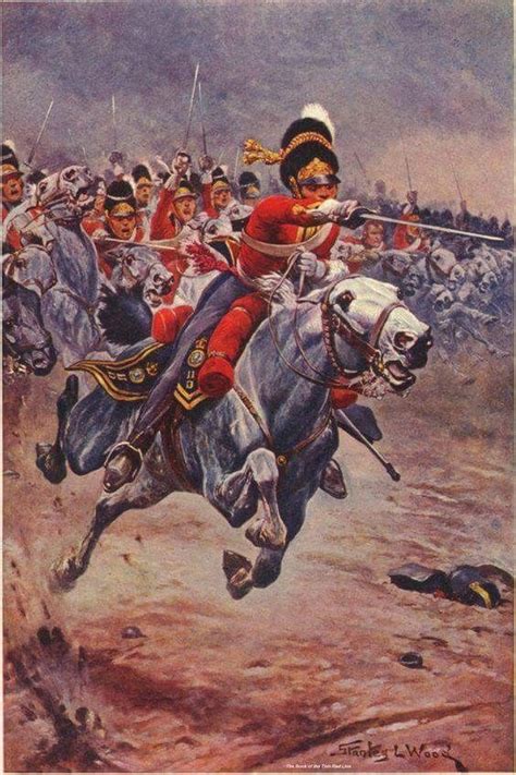 The Scots Greys During Their Famous Charge On The French Infantry