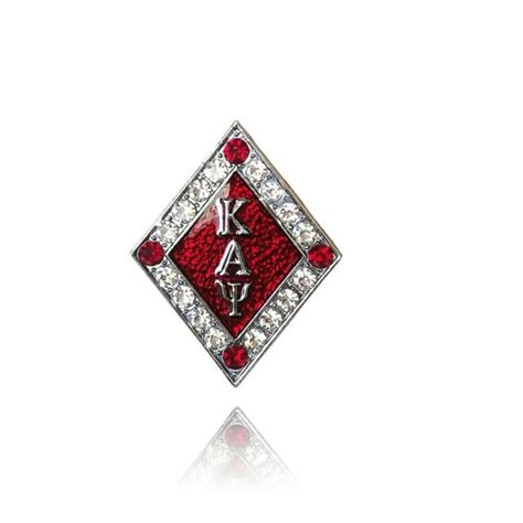 Kappa Alpha Psi Fraternity Red Diamond Letters Lapel Pin Phi Nu Pi Ebay