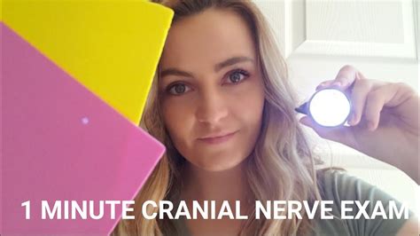 Asmr Minute Cranial Nerve Exam Minute Asmr Youtube