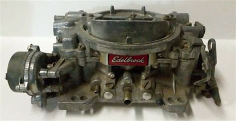 Edelbrock 4 Barrel Carburetor Weber 8867 With Adapter Plate For Sale