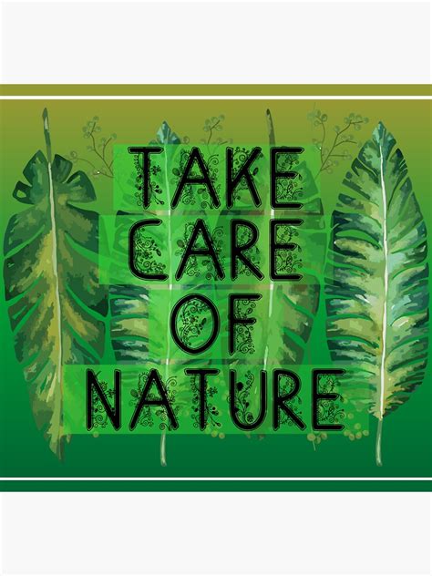 Take Care Of Nature Sticker By Roqson Redbubble