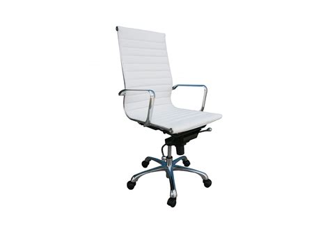 Comfy High Back White Office Chair Modern Furniture And Mattress Outlet