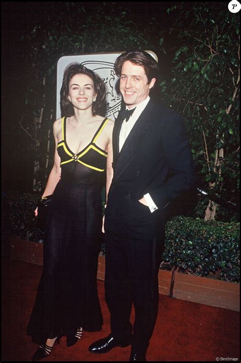 Liz Hurley Et Hugh Grant Golden Globes Awards 1995 Purepeople