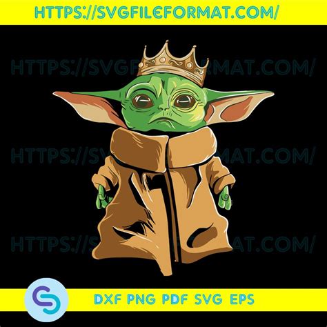 Svg Queen Star Wars Gifts Yoda Silhouette Studio Stars