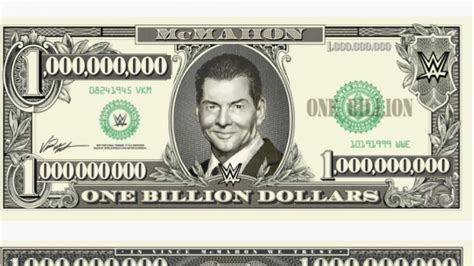 Wwe Selling Vince Mcmahon One Billion Dollar Bill Wrestletalk