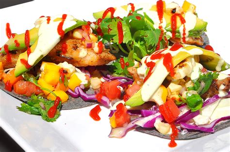 Easy, excellent fish tacos with the best fish taco sauce; Barbecue Rock Fish Rainbow Tacos | Nutrition You Can Trust