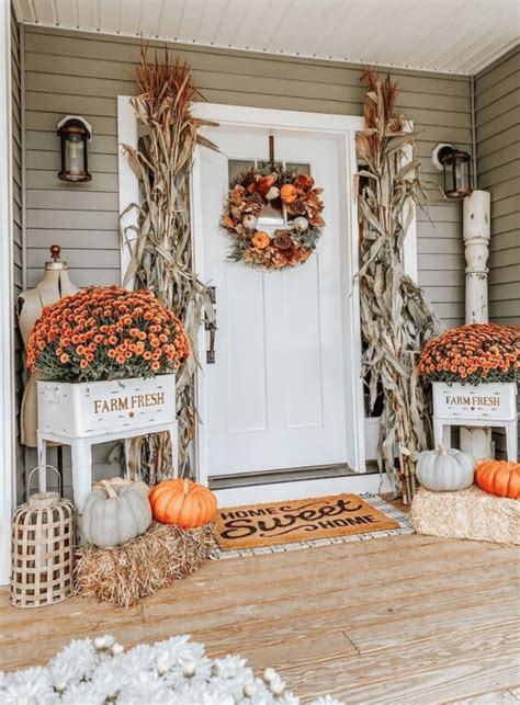 front door decorating ideas for fall shelly lighting