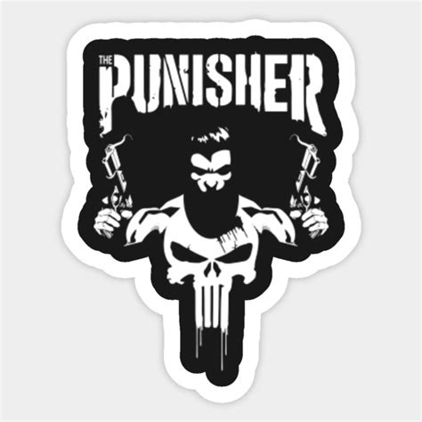 The Punisher Thepunisher Sticker Teepublic