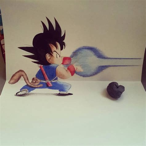 Kid Goku 1st Kamehameha By Artistjlux On Deviantart