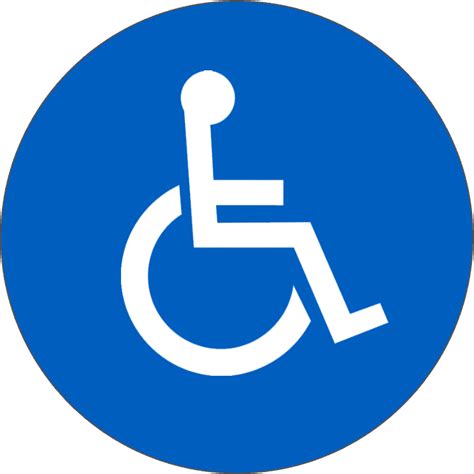 Disabled Handicap Symbol Png Transparent Image Download Size 748x748px