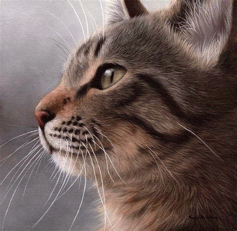 Tabby Cat Painting Painting By Rachel Stribbling Pixels