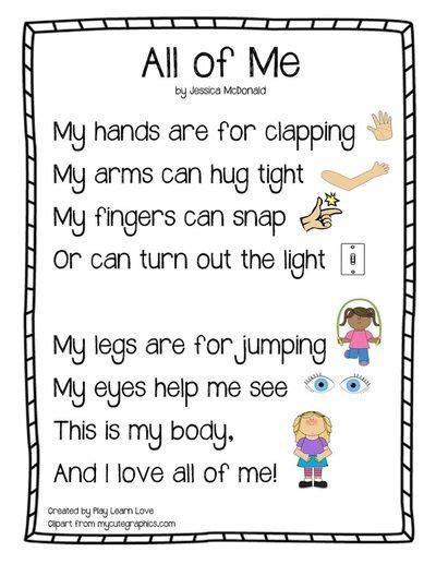 They are perfect for those who need a little more help forming a poem. I am Special I am Me - A fun song to introduce self esteem ...