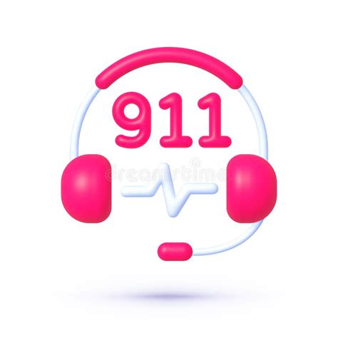 911 Icon In 3d Style Vector Illustration 911 Icon For Medical Design