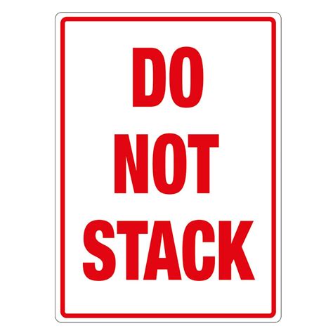 Do Not Stack Parcel Labels Hub Packaging