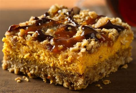 Easy to make using a sugar cookie mix, the tart lemony filling of lemonade and cream cheese is a perfect match for the delicious sugar cookie crust. Pumpkin Streusel Cheesecake Bars Recipe | Cookie Base 1 ...