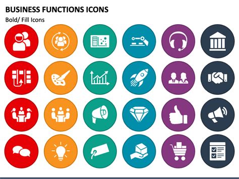 Business Functions Icons Powerpoint Template Ppt Slides