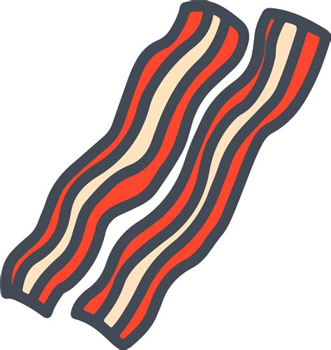 Bacon Clipart Sliced Bacon Icon Png Transparent Png Full Size