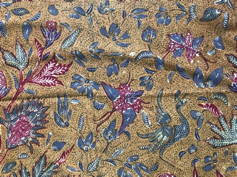 1297 Signed Antique Batik Tiga Negeri Textile Art From Indonesia