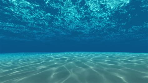 Underwater Ocean Surface And Bottom Stock Footage Video