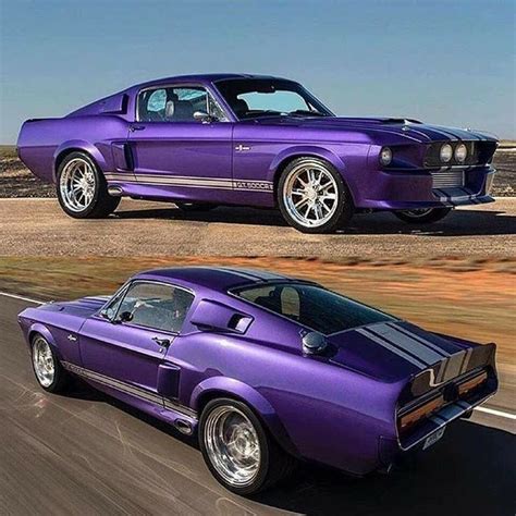 Purple Mustang Car