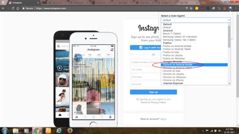 Log into instagram and look for the profile you wish to research online. How to Post on Instagram from PC or Mac using Chrome and ...