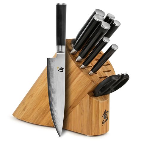 knife shun block classic piece sets knives cutlery japanese chef brand exclusive cutleryandmore