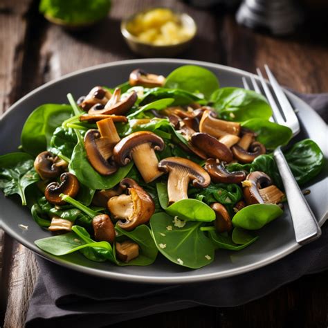 Baby Bella Mushroom And Spinach Salad Recipe Recipe