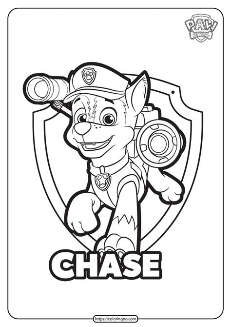 Chase Coloring Page Pdf - Coloring - Free SVG Design