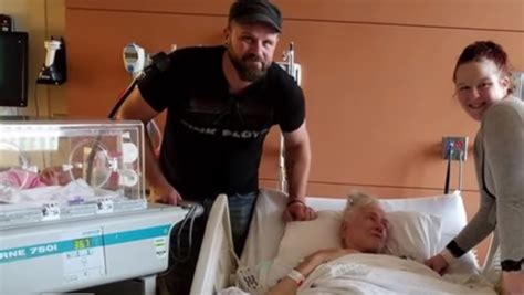 newborn meets dying great grandfather and it will bring you to tears