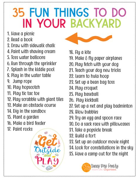 Things To Do Outside In Your Yard