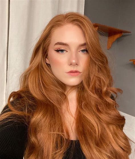 red lovely hair in 2021 ginger hair color amber hair light red hair