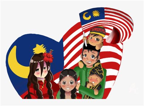 Malaysian Cartoon Png 1 Malaysia Merdeka Free Transparent Png