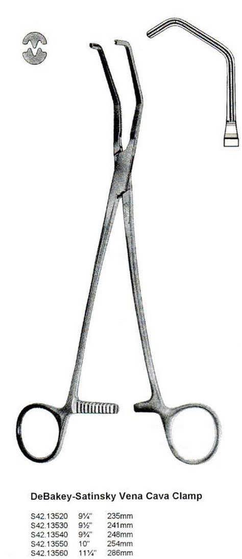 Radosť zo života július satinský. DEBAKEY-SATINSKY VENA CAVA CLAMP 9.75" 248MM - Surgical ...