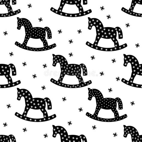 Seamless Christmas Horses Stock Illustrations 124 Seamless Christmas