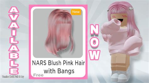 Get This Free New Pink Hair Now In Roblox 😍🤩 Youtube