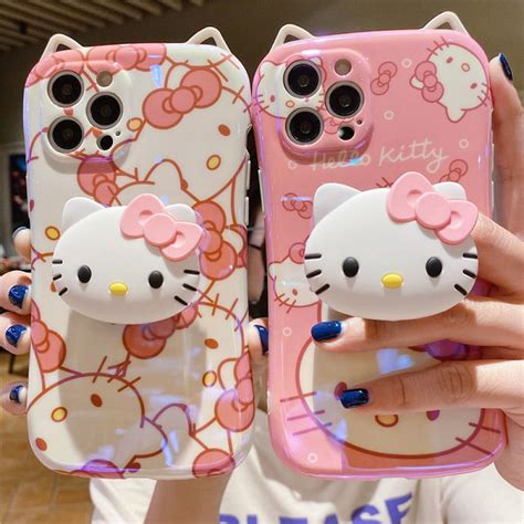 sanrioed hello kittys phone case kt cat shell iphone 12 11 13 pro max cartoon xr xsmax cases 7 8